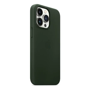 Кожаный чехол iLoungeMax Leather Case MagSafe Sequoia Green для 13 Pro Max (с поддержкой анимации) OEM - Фото 2