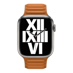 Ремешок iLoungeMax Leather Link Magnetic Golden Brown для Apple Watch Ultra 49mm | 45mm | 44mm | 42mm (M | L) OEM - Фото 2