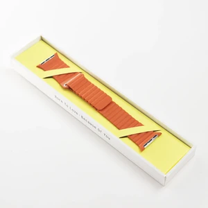 Ремешок iLoungeMax Leather Loop Orange для Apple Watch 41mm | 40mm | 38mm OEM