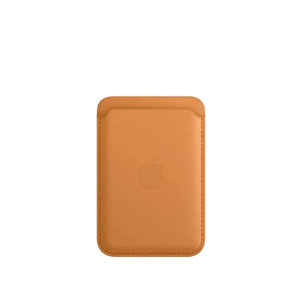 Шкіряний чохол-гаманець iLoungeMax Leather Wallet MagSafe Golden Brown для iPhone 15 | 14 | 13 | 12 OEM