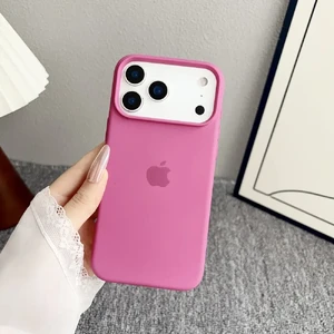 Силиконовый чехол iLoungeMax Liquid Silicone Soft Case Rose Red для iPhone 17 Air