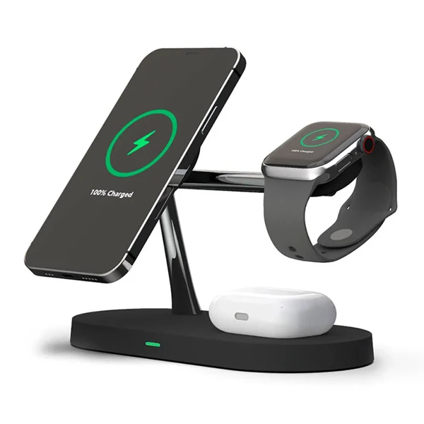 Бездротовий зарядний пристрій iLoungeMax Magnetic Charger 5 in 1 Black для iPhone | AirPods | Apple Watch у Дніпрі