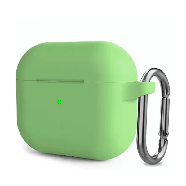 Силіконовий чохол з карабіном iLoungeMax Matcha Green для AirPods 3 в Сумах