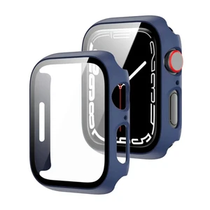 Захисний чохол із склом iLoungeMax Navy Blue Premium Case PC+Glass для Apple Watch 45mm Series 8 | 7