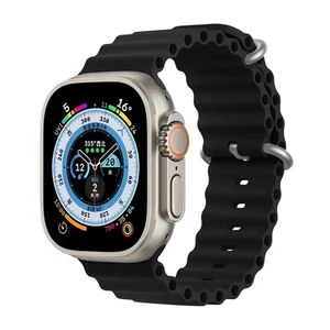 Ремінець iLoungeMax Ocean Band Black для Apple Watch 41mm | 40mm | 38mm  - Фото 1