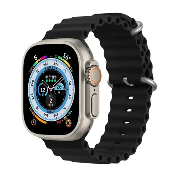 Ремінець iLoungeMax Ocean Band Black для Apple Watch 41mm | 40mm | 38mm