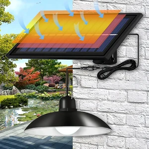 Вуличний підвісний світильник iLoungeMax Outdoor Solar 2 лампи Warm Light - Фото 3