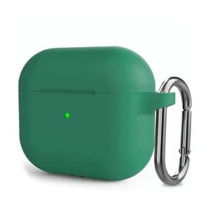 Силиконовый чехол с карабином iLoungeMax Pine Needle Green для AirPods 3