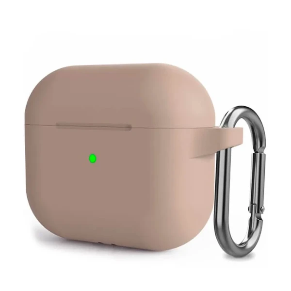 Силіконовий чохол з карабіном iLoungeMax Pink Sand для AirPods 3 в Сумах