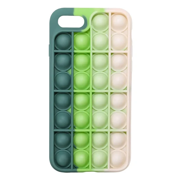 Чехол антистресс Поп-Ит iLoungeMax Pop It Green Rainbow для iPhone 8 | 7