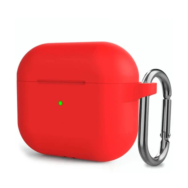 Силіконовий чохол з карабіном iLoungeMax Red для AirPods 3 в Сумах