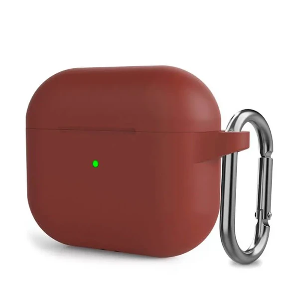 Силіконовий чохол з карабіном iLoungeMax Scarlet для AirPods 3 в Сумах