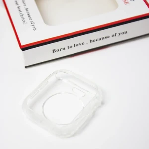 Тонкий прозорий TPU чохол iLoungeMax SilicolDots для Apple Watch SE 6 | 5 | 4 40mm - Фото 4