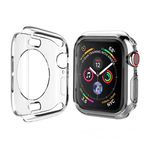 Тонкий прозрачный TPU чехол iLoungeMax SilicolDots для Apple Watch SE 2 | SE | 6 | 5 | 4 44mm  - Фото 1