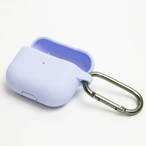 Силіконовий чохол з карабіном iLoungeMax Light Blue для AirPods 3 - Фото 4