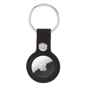 Силіконовий брелок з кільцем iLoungeMax Silicone Keychain Case Black для AirTag  - Фото 1