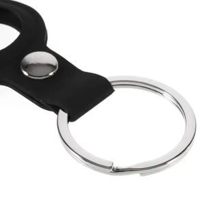 Силіконовий брелок з кільцем iLoungeMax Silicone Keychain Case Black для AirTag - Фото 4