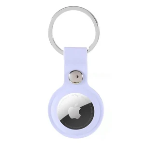Силиконовый брелок с кольцом iLoungeMax Silicone Keychain Case Lilac для AirTag  - Фото 1