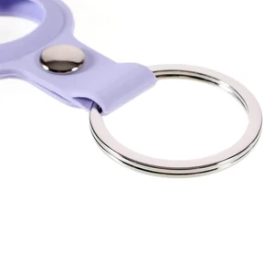 Силиконовый брелок с кольцом iLoungeMax Silicone Keychain Case Lilac для AirTag - Фото 4