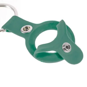 Силиконовый брелок с кольцом iLoungeMax Silicone Keychain Case Green для AirTag - Фото 3