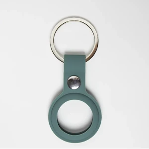 Силиконовый брелок с кольцом iLoungeMax Silicone Keychain Case Green для AirTag - Фото 5