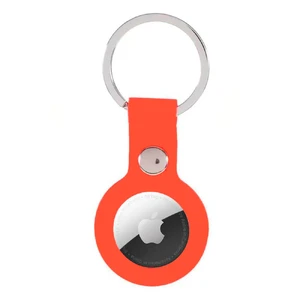 Силиконовый брелок с кольцом iLoungeMax Silicone Keychain Case Red для AirTag