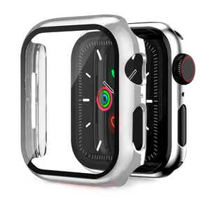 Захисний чохол із склом iLoungeMax Silver Premium Case PC+Glass для Apple Watch 45mm Series 8 | 7