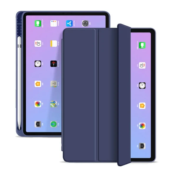 Чохол-книжка з тримачем для Apple Pencil iLoungeMax Smart Case Dark Blue для iPad mini 6 (2021) у Полтаві