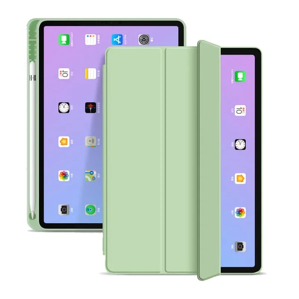 Чехол-книжка с держателем для Apple Pencil iLoungeMax Smart Case Light Green для iPad mini 6 (2021)