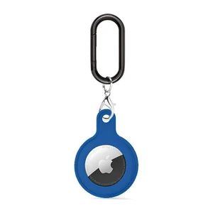 Силіконовий брелок з карабіном iLoungeMax Soft Protection Case Clip Sapphire для AirTag