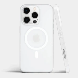 Ультра-тонкий чохол iLoungeMax Soft Touch MagSafe Frosted Clear для iPhone 16 Pro  - Фото 1