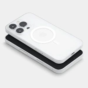 Ультра-тонкий чохол iLoungeMax Soft Touch MagSafe Frosted Clear для iPhone 16 Pro - Фото 5