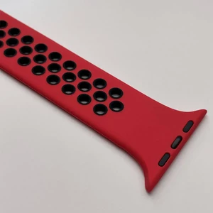 Силиконовый монобраслет iLoungeMax Solo Loop Nike Red | Black для Apple Watch Ultra 49mm | 45mm | 44mm | 42mm Size L - Фото 3
