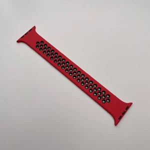 Силиконовый монобраслет iLoungeMax Solo Loop Nike Red | Black для Apple Watch Ultra 49mm | 45mm | 44mm | 42mm Size L - Фото 2
