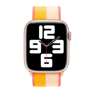 Ремешок iLoungeMax Sport Loop Maize | White для Apple Watch 41mm | 40mm | 38mm Series  OEM - Фото 2
