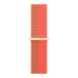 Ремінець iLoungeMax Sport Loop Pink Pomelo | Tan для Apple Watch 41mm | 40mm | 38mm Series  OEM - Фото 3