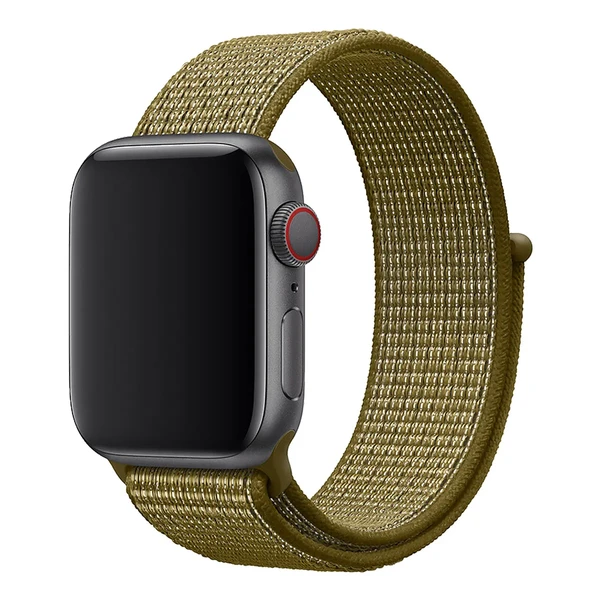 Ремешок iLoungeMax Sport Loop Olive Flak для Apple Watch Ultra 49mm | 45mm | 44mm | 42mm Series  OEM