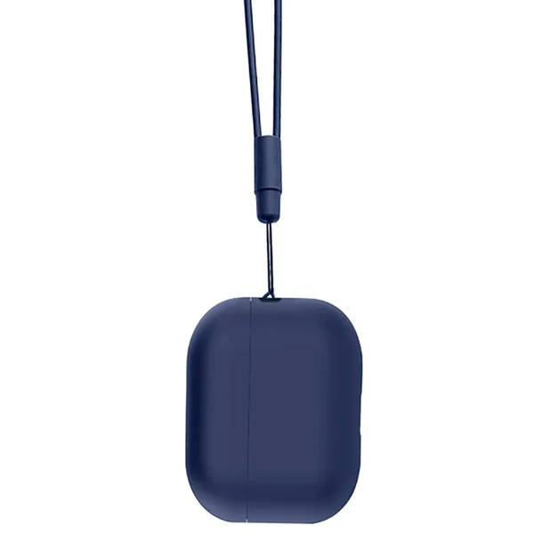 Силіконовий чохол з ремінцем iLoungeMax Dark Blue для AirPods Pro 2