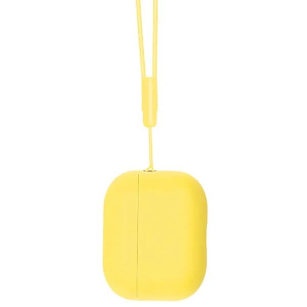 Силіконовий чохол з ремінцем iLoungeMax Light Yellow для AirPods Pro 2