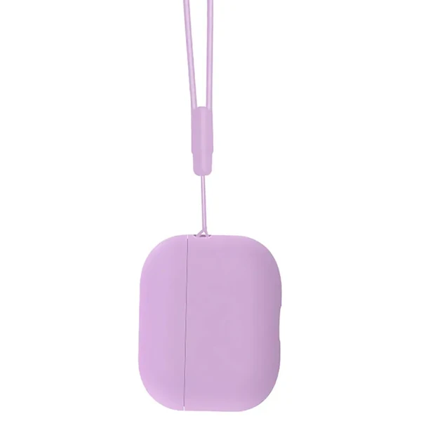 Силіконовий чохол з ремінцем iLoungeMax Pink Purple для AirPods Pro 2