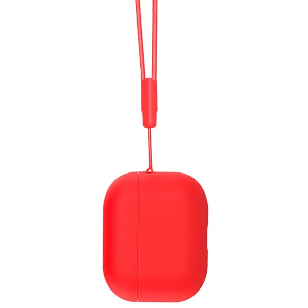 Силіконовий чохол з ремінцем iLoungeMax Red для AirPods Pro 2