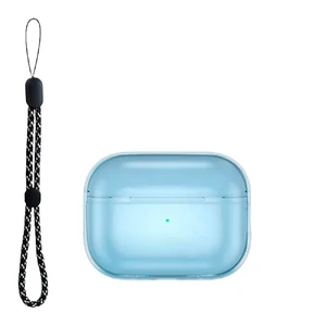 Прозрачный защитный чехол iLoungeMax Blue для AirPods Pro 2 - Фото 3