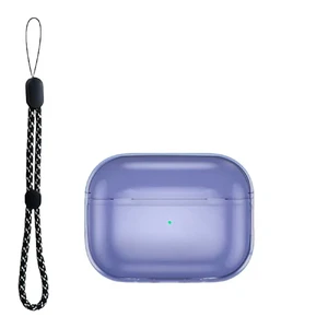 Прозорий захисний чохол iLoungeMax Purple для AirPods Pro 2