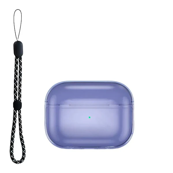 Прозорий захисний чохол iLoungeMax Purple для AirPods Pro 2