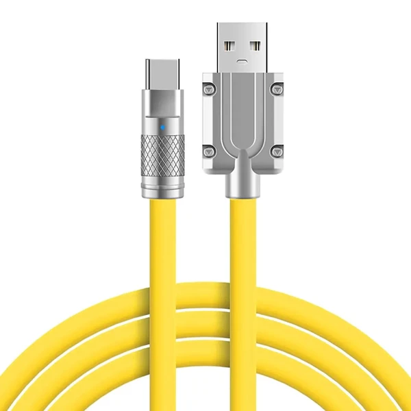 Зарядний кабель iLoungeMax Super Fast Charger Cable USB для Type-C 120W Yellow 1m у Луцьку