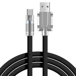 Зарядный кабель iLoungeMax Super Fast Charger Cable USB to Type-C 120W Black 1m  - Фото 1