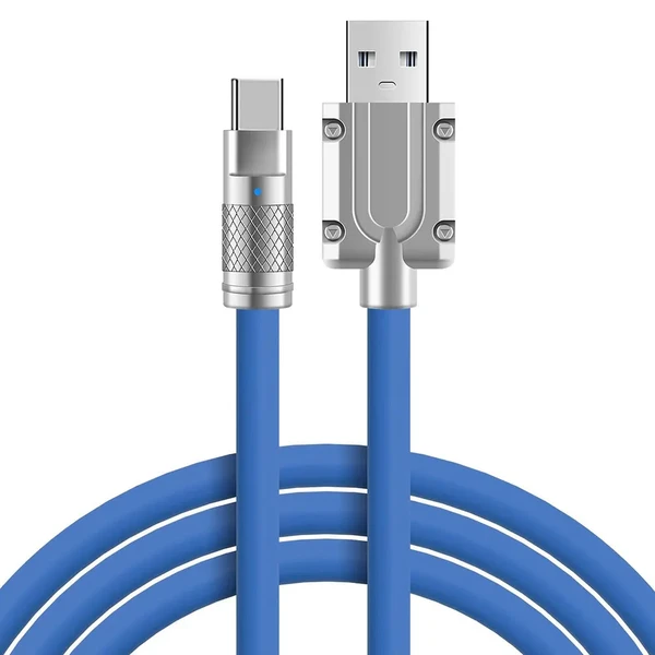 Зарядний кабель iLoungeMax Super Fast Charger Cable USB to Type-C 120W Blue 1m