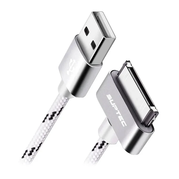 Зарядний кабель iLoungeMax Suptec 30-pin для USB Type-A Silver для iPhone 4 | 4S | iPad 3 | 2 | iPod (1m.) в Сумах