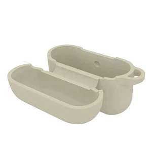 Чехол с карабином iLoungeMax TPU Case Antique White для AirPods Pro - Фото 2