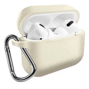 Чехол с карабином iLoungeMax TPU Case Antique White для AirPods Pro  - Фото 1
